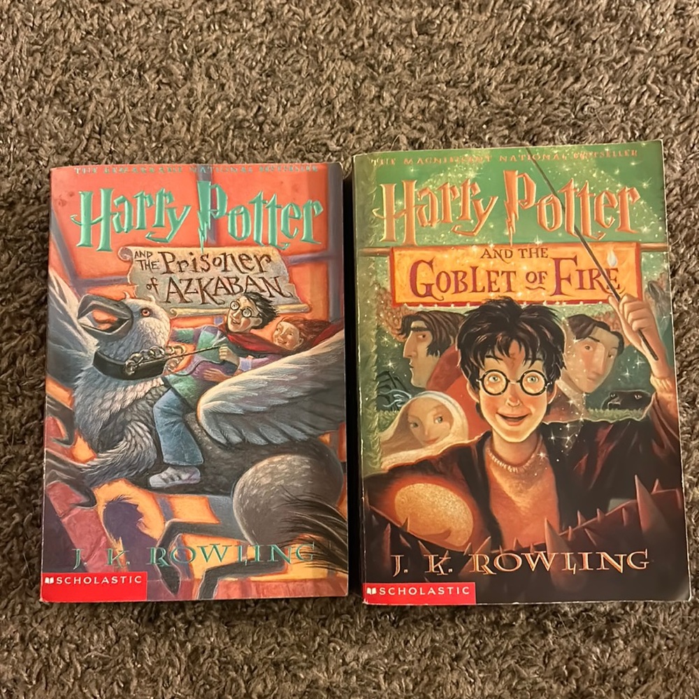 Harry Potter Books - Prisoner of Azkaban and Goblet of Fire by J.K. Rowling